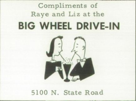 Big Wheel Drive-In - 1960S High School Yearbook Photo (newer photo)